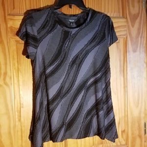 Simply Vera-Vera Wang black/gray top
